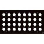 CANFORD PIASTRE FORATE E NUMERATE CON BATTENTE - 49-796 Piastra Flush 32 fori (n)